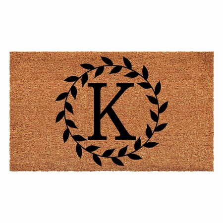 Calloway Mills Monogram Door Mat, Black, Natural, 36 in W x 72 in L 108203672K